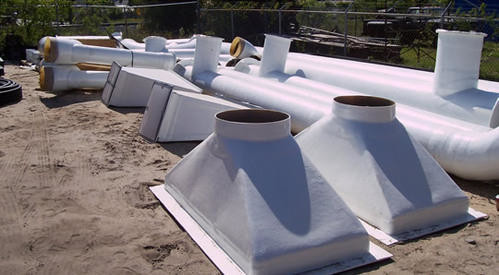Solid Surface Fiberglass Tractor Parts Frp Tank Cover Gel Coat Paint Surface