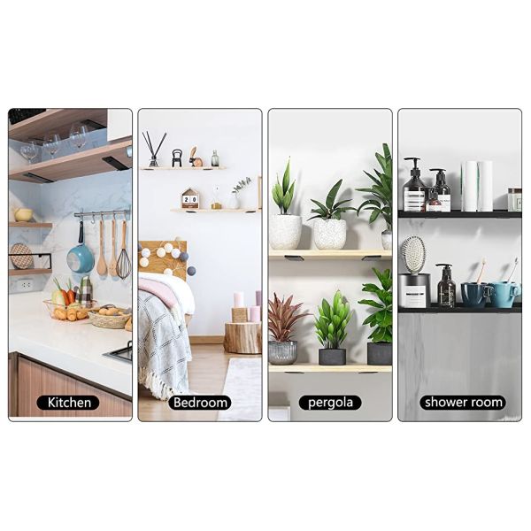 Floating Hidden Metal Shelf Bracket Flexible Design for Hidden Shelves