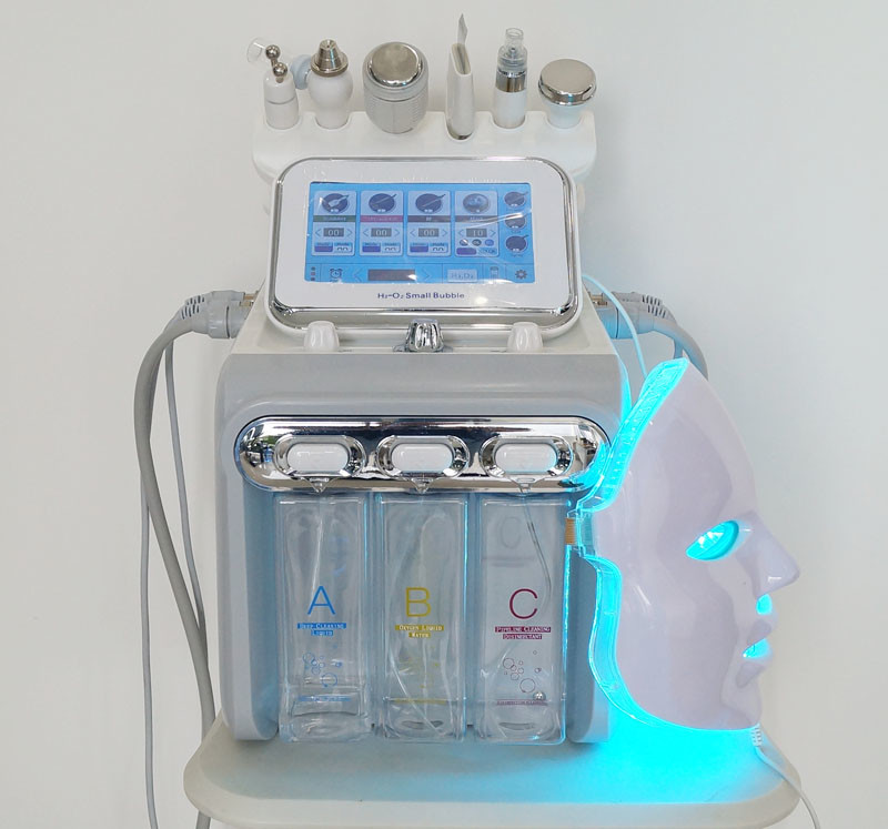RF 7 In 1 Hydrogen Oxygen Beauty Machine Salon Hydra Peel Facial Machine
