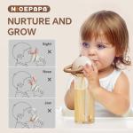 Slided cap PPSU Sippy Cup Natural Pose Baby Gift anti-choking BPA-Free Bite