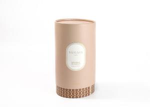 China Handmade Empty Eco Friendly Candle Boxes , Rigid Cylinder Round Cardboard Gift Box factory