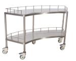 Hospital Fan Shaped Apparatus Cart Medical Trolley Cart For Hospital 1400MM 45CM