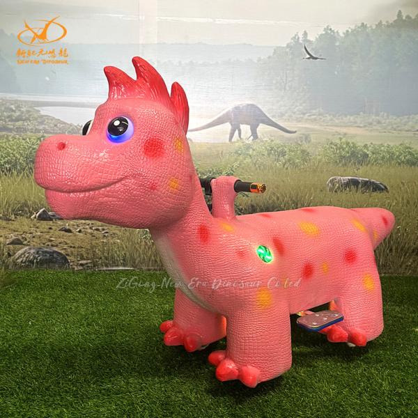 Animatronic Dinosaur Ride for Parent And Kids Together Coin Operated Dino Animal