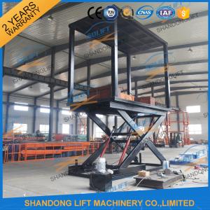 China 5T 3.7M Portable Double Deck Car Parking System Home Scissor Car Lift for 2 Car factory