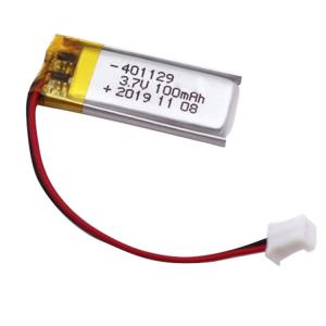 China Li Polymer 3.7V 100Mah 401129 Lithium Polymer Battery Pack KC Approved factory