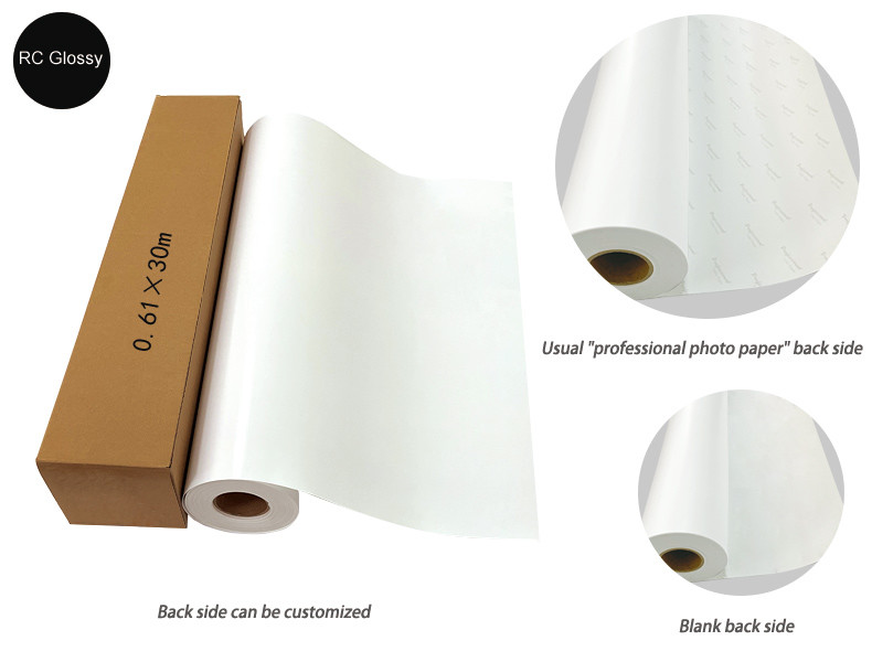 240gsm 17'' RC Mid Glossy Photo Paper Luster Surface In 0.432*30m Roll