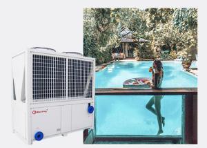 China Meeting garden family outdoor inground fiberglass swimmingpool swim spa swimming pool heat pump R32/R410A/R404A/R417A factory