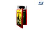 Red Garbage Can Advertising 20W Solar Power Steel Frame With Powder Coated