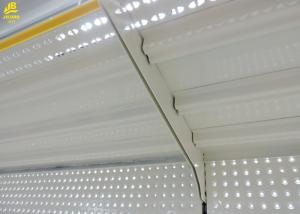 China Metal Materials Supermarket Racks Thicken Brackets Cream White Convex Back Panel factory