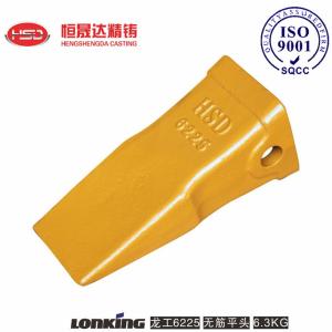 China LG6225 Lonking Excavator Bucket Teeth Anti-Fatigue Crack Flat factory