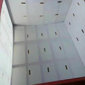 China White Turnover Box PP Hollow Crates Turnover Smooth Hardness Good Bearing factory