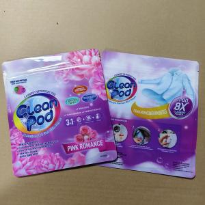 Waterproof Laundry Detergent Pods In Resealable Zipper Bag Durable Laminate