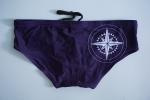 Well Suited Purple Mens Bikini Swimwear Full Lining Stretch Lycra Fabrics