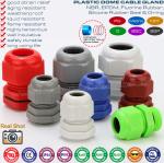 Waterproof Cable Glands, Metric Male Thread, Nylon Polyamide, M12~M63, IP68