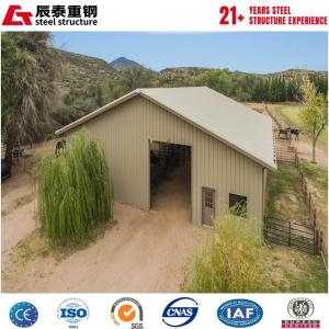 Customized scheme galvanized portal steel frame agricultural building breeding