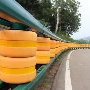 Highway Roller Guardrail Galvanized Powder Coated Crowd Control Barrier Fence