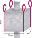 200gsm PP Woven PP Jumbo Bags 1500KGS With Skirt Top for Sand/Bean packaging