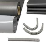Z-Foam800-10FC Gray Shock-Absorbing Silicone Foam Gasket