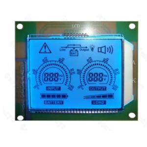 COB Module 7 Segment LCD Display TN Blue Backlight HT1621 Driver IC