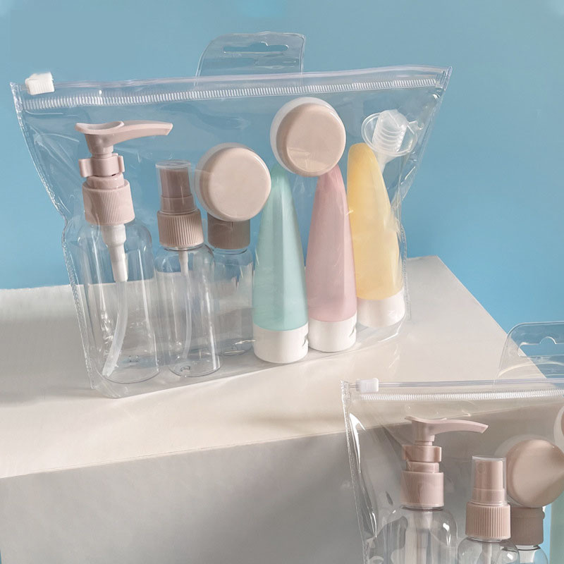 Refill Travel Cosmetic Plastic Bags for Dispensing Bottle Refillable Tube Bottling