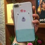 PC+TPU Cartoon Image Relief Painting Back Cover Cell Phone Case For iPhone 7 6s