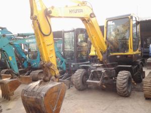 China Used Mini Wheel Excavator Hyundai R60W-7 factory