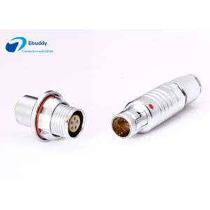 China Circular Push Pull Connectors Lemo B Series Connectors CNC Turning Contact PEEK Insulator on sale