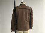 Tan Color Mens PU Jacket / Biker Coat With Metal Zip Through XS-XXL TW76239