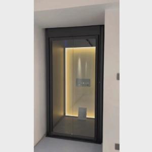 China Space Adaptability Screw Driven Elevator With 3 Feet X 3 Feet Cabin Automatic Sliding Door factory