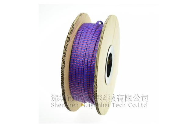 Plastic PET Electrical Braided Sleeving High Tensile Strength Environmental