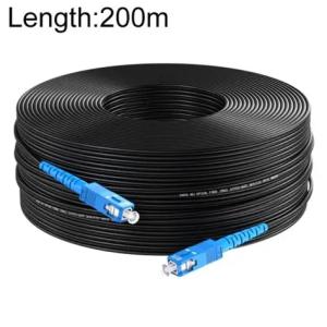 China 1 Core G657A1 FTTH Drop Cable Patch Cord with SC Connector Single Mode Fiber Jumper on sale