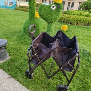 Easy Carrying And Moving Foldable Wagon Cart 600D Oxford PVC Cloth Material
