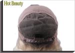 Hand - Tied Full Lace Blonde Human Hair Wigs / Brazilian Virgin Remy Hair