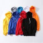 Sudaderas Con Capucha 280g 65%Cotton Sweatshirts Knitted Black Fitted Bluzy