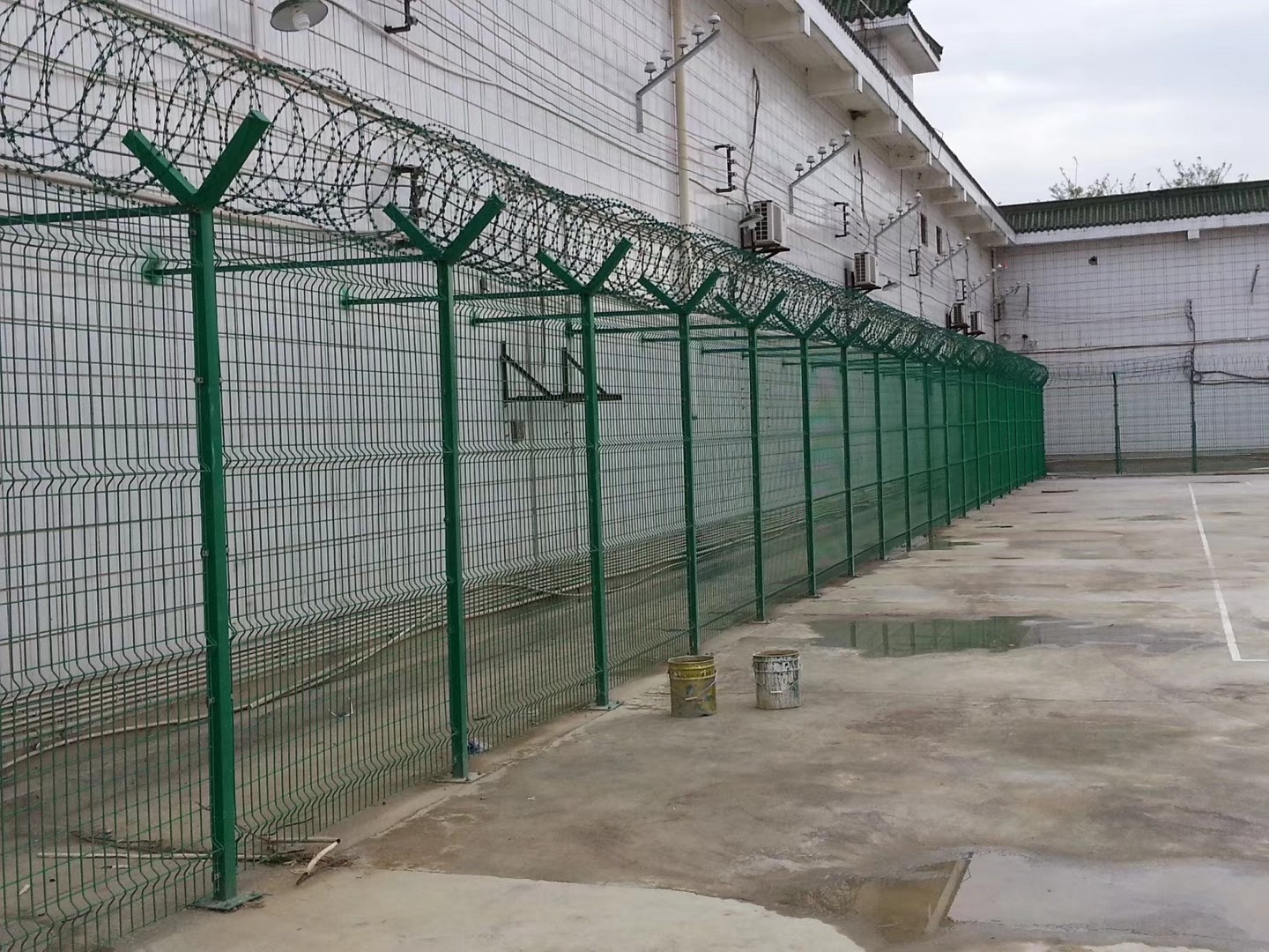 Pvc Coated 4.0mm Airport Security Fencing Welded 2.0m Length