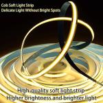 Low Voltage 12v/24v High Brightness 2835 2025 Soft Light Strip 3mm 5mm 8mm 10mm