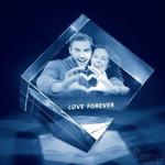 CRYSTAL 3D laser engraving/crystal photo frame/photo frame/laser engraving photo