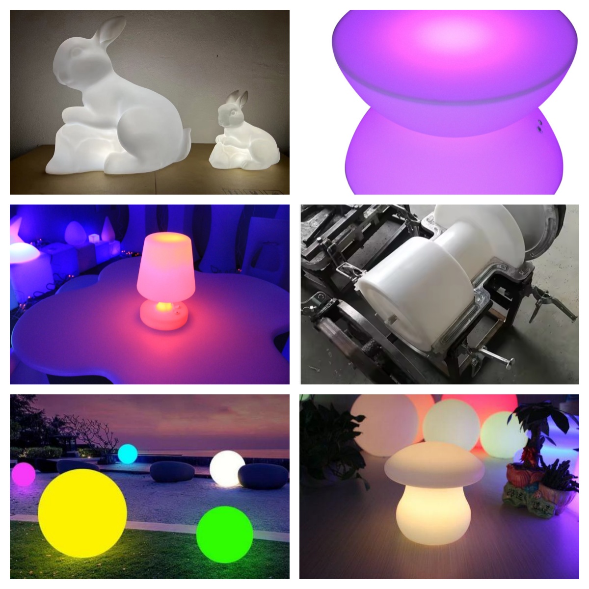 Custom Roto-molds LED Ball Light and Lunar Lamp Mold For Municipal Engineering Water Proof