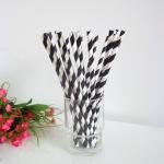 Tea Striped Paper Straws For Restaurants Food Grade Bubble Christmas Eco