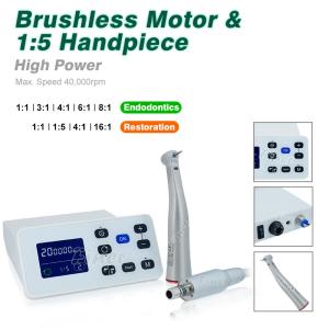 China 1:5 High Speed Handpiece Dental Led Brushless Micromotor With Internal Water factory