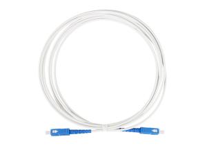 China Indoor Dia3mm Armored Fiber Jumper , FTTP 5m FC Fiber Optic Cable factory