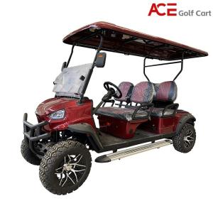 China Luxurious 6 Seater Motorized Golf Cart With LED Lighting And USB Support factory