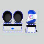 Dreamland source vr factory 9d vr double egg chair 360 vr cinema 2 seats 9d