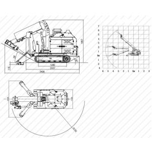 4TNV88 Diesel Engine Concrete Shotcrete Sprayer Machine With Telescopic Boom