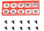 16mm Round Carbide Insert Cutter Woodturning Tips Fits Wood Lathe Turning Tools