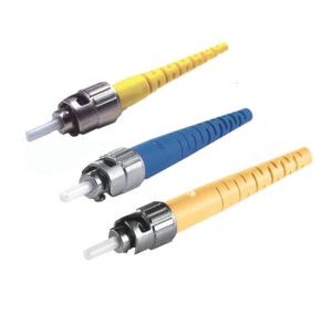 China ST PC Fiber Optic Connector singlemode blue or black color 2.0/3.0mm 0.2dB insertion loss factory