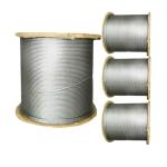 Non-coated 16Mm Tower Crane Tension Cable Steel Wire Galvanized Steel Rope for