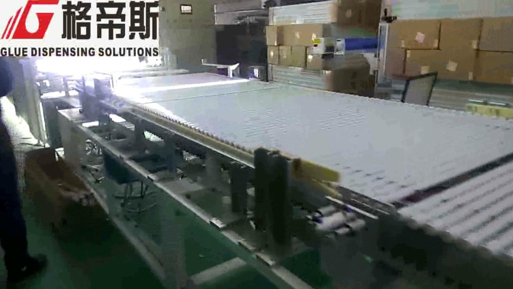 T8 Glass Tube Automatic Assembly Machine 1000pcs/h - 1200pcs/h Glue Dispensing System
