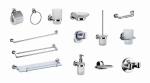 Modern Sanitary Ware Set Zinc Alloy Chrome Bathroom Accessory