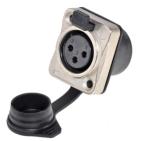 Powerful Outdoor Waterproof 3 Pin XLR Connector Male Female Plug Socket for